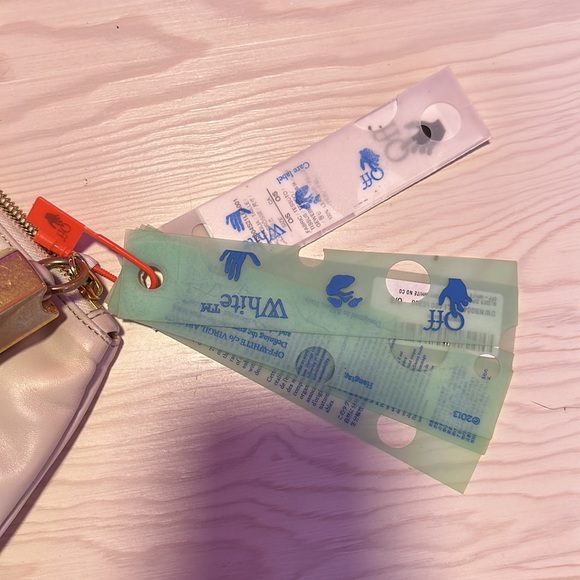 Off-white slider zipper pouch - Picture 5 of 7